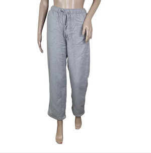 Lands’ End  Heathered Grey Fleece Lined Sweatpants XS